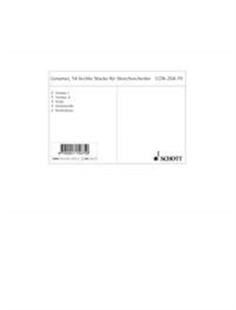 14 Easy Pieces for String Orchestra GeWV 134